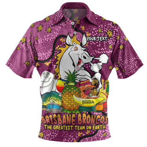 Brisbane Broncos Custom Polo Shirt - Australian Big Things Polo Shirt