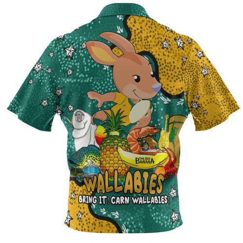 Australia Wallabies Custom Polo Shirt - Australian Big Things Polo Shirt Australia Wallabies Custom Polo Shirt - Australian Big Things Polo Shirt
