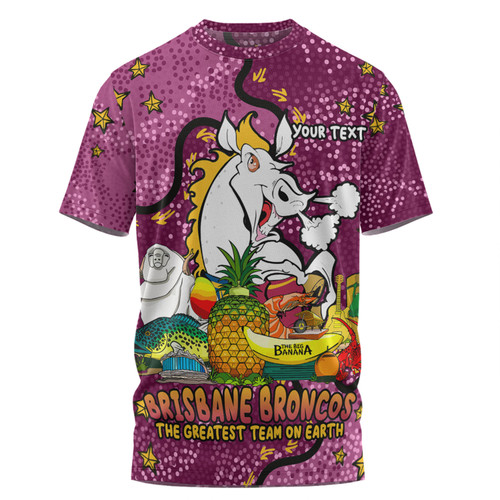 Brisbane Broncos Custom T-shirt - Australian Big Things T-shirt