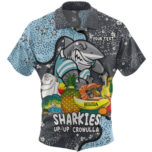 Cronulla-Sutherland Sharks Custom Hawaiian Shirt - Australian Big Things Hawaiian Shirt