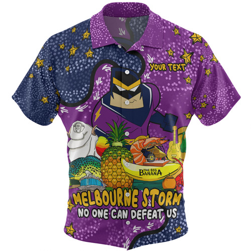 Melbourne Storm Custom Hawaiian Shirt - Australian Big Things Hawaiian Shirt