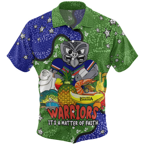 New Zealand Warriors Custom Hawaiian Shirt - Australian Big Things Hawaiian Shirt