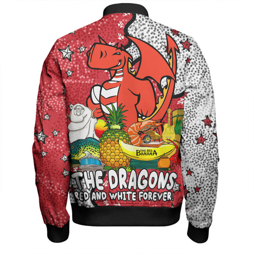 St. George Illawarra Dragons Custom Bomber Jacket - Australian Big Things Bomber Jacket St. George Illawarra Dragons Custom Bomber Jacket - Australian Big Things Bomber Jacket