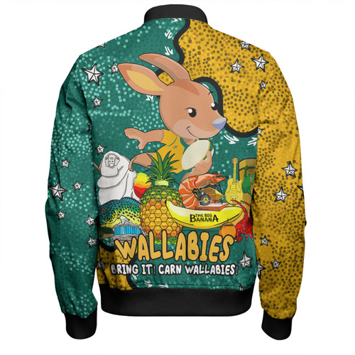 Australia Wallabies Custom Bomber Jacket - Australian Big Things Bomber Jacket Australia Wallabies Custom Bomber Jacket - Australian Big Things Bomber Jacket