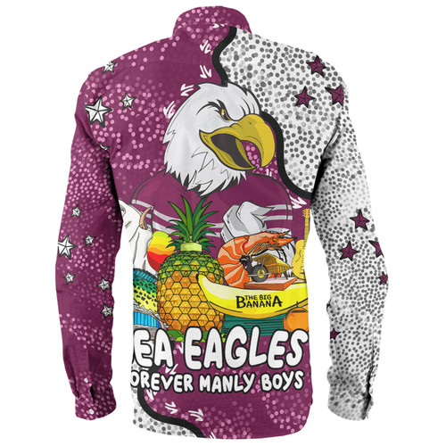 Manly Warringah Sea Eagles Long Sleeve Shirt - Australian Big Things Long Sleeve Shirt