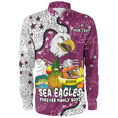 Manly Warringah Sea Eagles Long Sleeve Shirt - Australian Big Things Long Sleeve Shirt