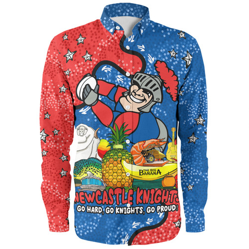 Newcastle Knights Custom Long Sleeve Shirt - Australian Big Things Long Sleeve Shirt Newcastle Knights Custom Long Sleeve Shirt - Australian Big Things Long Sleeve Shirt