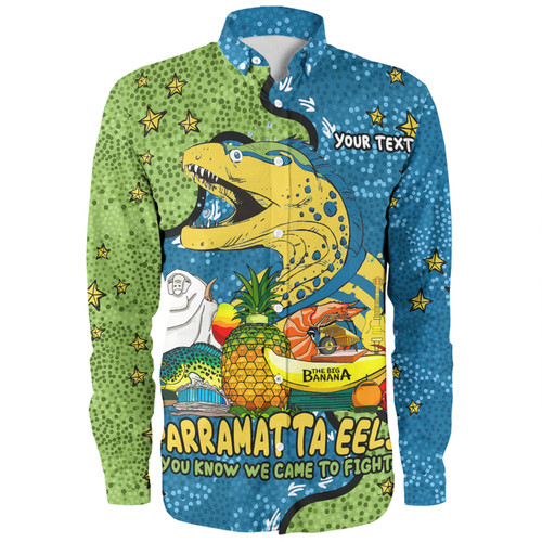 Parramatta Eels Custom Long Sleeve Shirt - Australian Big Things Long Sleeve Shirt