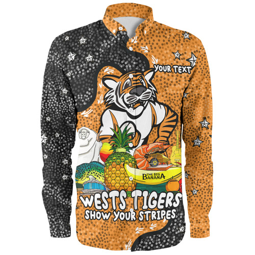 Wests Tigers Custom Long Sleeve Shirt - Australian Big Things Long Sleeve Shirt