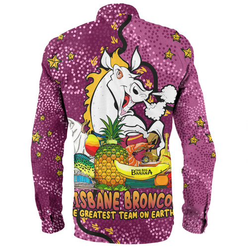 Brisbane Broncos Custom Long Sleeve Shirt - Australian Big Things Long Sleeve Shirt Brisbane Broncos Custom Long Sleeve Shirt - Australian Big Things Long Sleeve Shirt