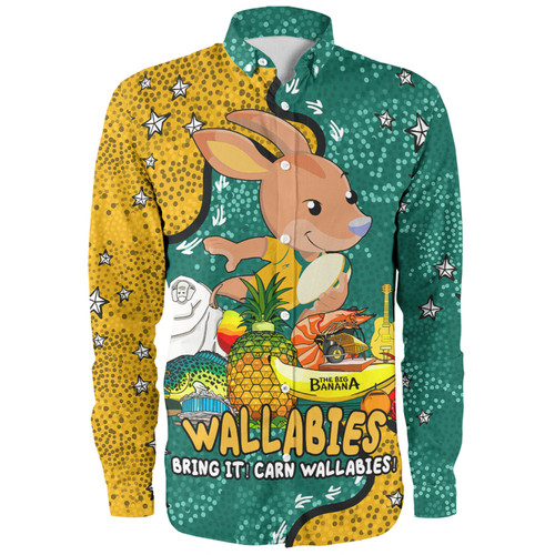 Australia Wallabies Custom Long Sleeve Shirt - Australian Big Things Long Sleeve Shirt Australia Wallabies Custom Long Sleeve Shirt - Australian Big Things Long Sleeve Shirt