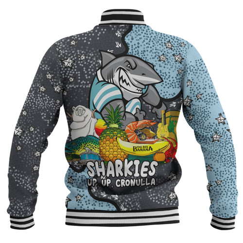 Cronulla-Sutherland Sharks Custom Baseball Jacket - Australian Big Things Baseball Jacket Cronulla-Sutherland Sharks Custom Baseball Jacket - Australian Big Things Baseball Jacket
