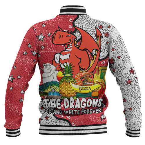 St. George Illawarra Dragons Custom Baseball Jacket - Australian Big Things Baseball Jacket St. George Illawarra Dragons Custom Baseball Jacket - Australian Big Things Baseball Jacket