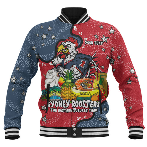 Sydney Roosters Custom Baseball Jacket - Australian Big Things Baseball Jacket