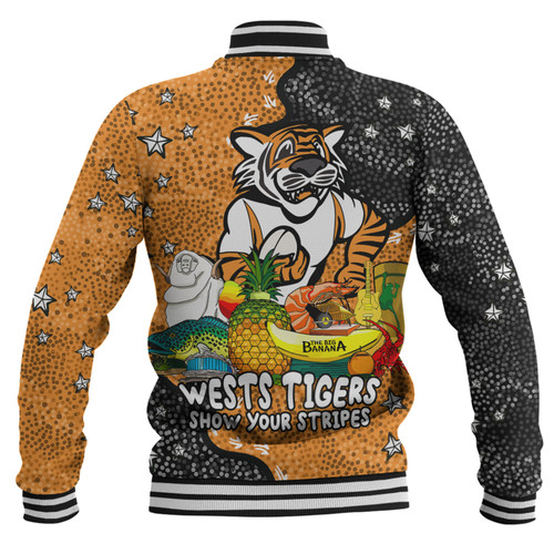 Wests Tigers Custom Baseball Jacket - Australian Big Things Baseball Jacket Wests Tigers Custom Baseball Jacket - Australian Big Things Baseball Jacket