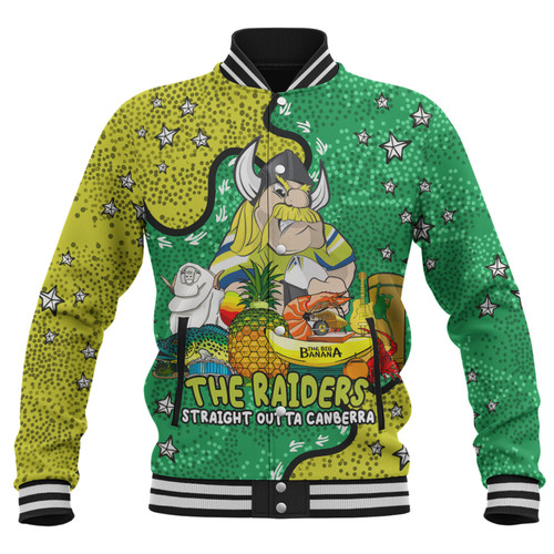 Canberra Raiders Custom Baseball Jacket - Australian Big Things Baseball Jacket Canberra Raiders Custom Baseball Jacket - Australian Big Things Baseball Jacket