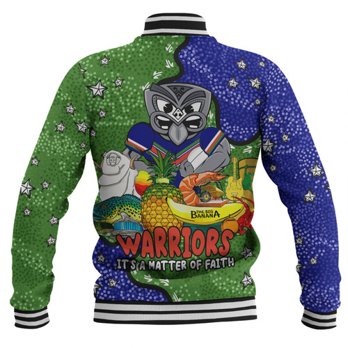 New Zealand Warriors Custom Baseball Jacket - Australian Big Things Baseball Jacket New Zealand Warriors Custom Baseball Jacket - Australian Big Things Baseball Jacket