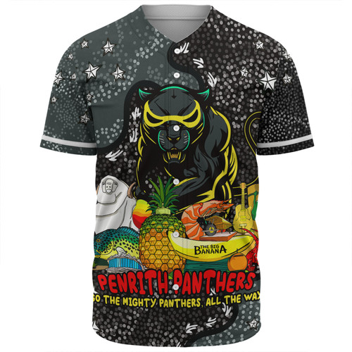 Penrith Panthers Custom Baseball Shirt - Australian Big Things Baseball Shirt Penrith Panthers Custom Baseball Shirt - Australian Big Things Baseball Shirt