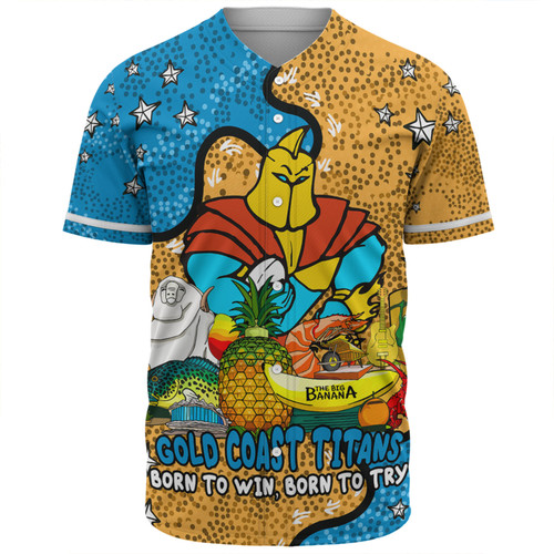 Gold Coast Titans Custom Baseball Shirt - Australian Big Things Baseball Shirt