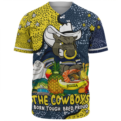 North Queensland Cowboys Custom Baseball Shirt - Australian Big Things Baseball Shirt North Queensland Cowboys Custom Baseball Shirt - Australian Big Things Baseball Shirt