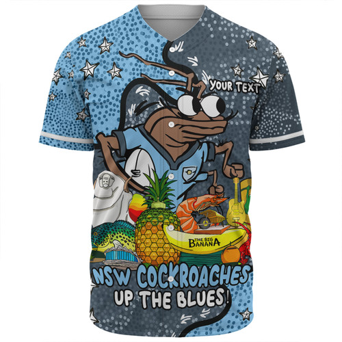 New South Wales Cockroaches Custom Baseball Shirt - Australian Big Things Baseball Shirt