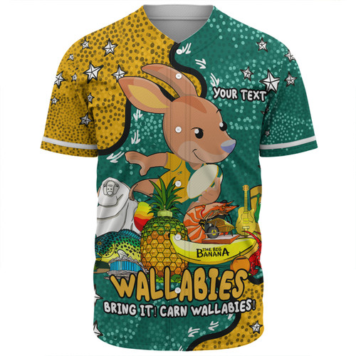Australia Wallabies Custom Baseball Shirt - Australian Big Things Baseball Shirt