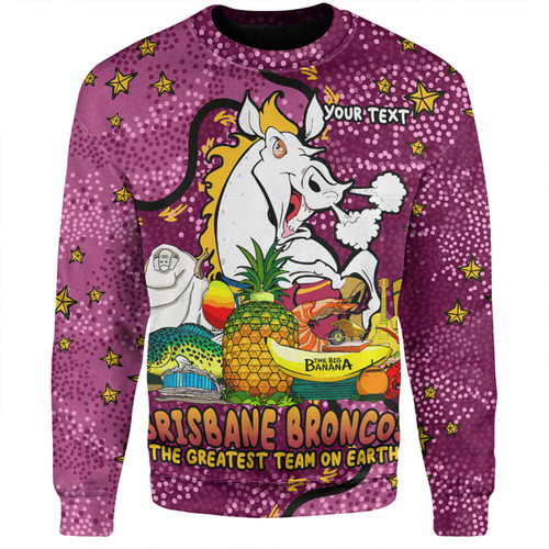 Brisbane Broncos Custom Sweatshirt - Australian Big Things Sweatshirt