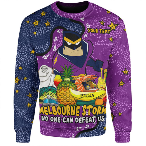 Melbourne Storm Custom Sweatshirt - Australian Big Things Sweatshirt