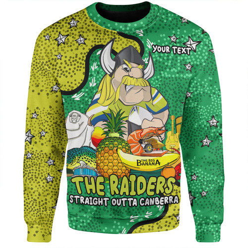 Canberra Raiders Custom Sweatshirt - Australian Big Things Sweatshirt Canberra Raiders Custom Sweatshirt - Australian Big Things Sweatshirt