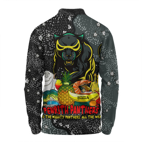 Penrith Panthers Custom Long Sleeve Polo Shirt - Australian Big Things Long Sleeve Polo Shirt Penrith Panthers Custom Long Sleeve Polo Shirt - Australian Big Things Long Sleeve Polo Shirt