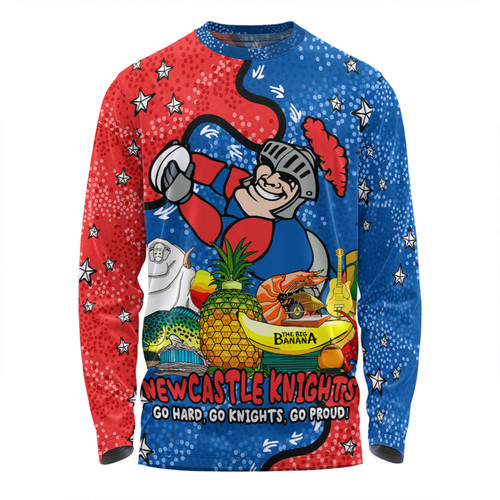 Newcastle Knights Custom Long Sleeve T-shirt - Australian Big Things Long Sleeve T-shirt Newcastle Knights Custom Long Sleeve T-shirt - Australian Big Things Long Sleeve T-shirt