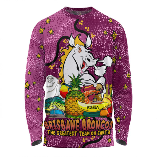 Brisbane Broncos Custom Long Sleeve T-shirt - Australian Big Things Long Sleeve T-shirt Brisbane Broncos Custom Long Sleeve T-shirt - Australian Big Things Long Sleeve T-shirt