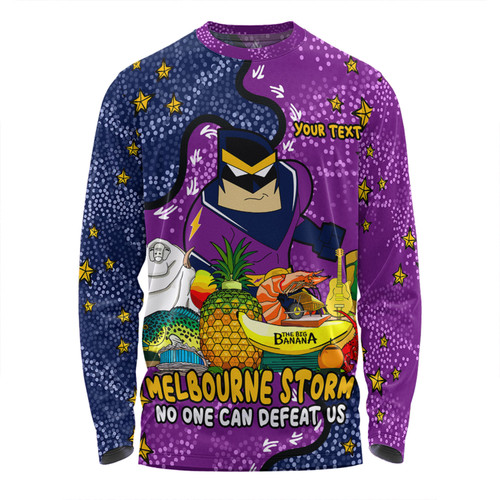 Melbourne Storm Custom Long Sleeve T-shirt - Australian Big Things Long Sleeve T-shirt