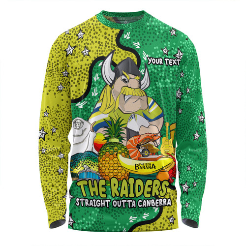 Canberra Raiders Custom Long Sleeve T-shirt - Australian Big Things Long Sleeve T-shirt