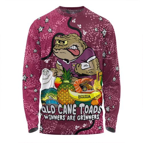 Queensland Cane Toads Custom Long Sleeve T-shirt - Australian Big Things Long Sleeve T-shirt Queensland Cane Toads Custom Long Sleeve T-shirt - Australian Big Things Long Sleeve T-shirt