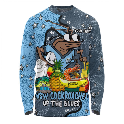 New South Wales Cockroaches Custom Long Sleeve T-shirt - Australian Big Things Long Sleeve T-shirt