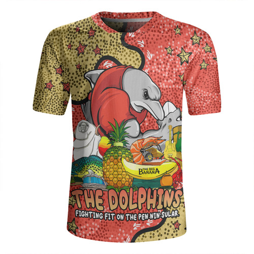 Redcliffe Dolphins Custom Rugby Jersey - Australian Big Things Rugby Jersey Redcliffe Dolphins Custom Rugby Jersey - Australian Big Things Rugby Jersey