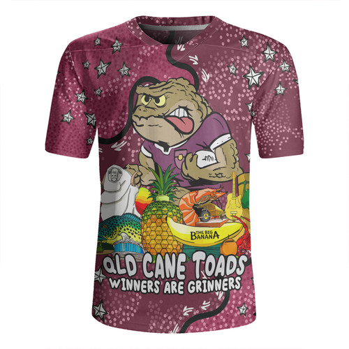 Queensland Cane Toads Custom Rugby Jersey - Australian Big Things Rugby Jersey