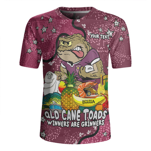 Queensland Cane Toads Custom Rugby Jersey - Australian Big Things Rugby Jersey