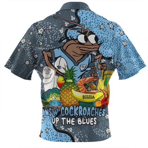 New South Wales Cockroaches Custom Zip Polo Shirt - Australian Big Things Zip Polo Shirt New South Wales Cockroaches Custom Zip Polo Shirt - Australian Big Things Zip Polo Shirt