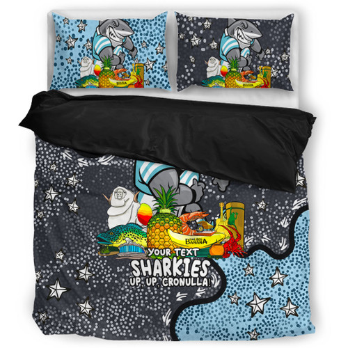 Cronulla-Sutherland Sharks Custom Bedding Set - Australian Big Things Bedding Set