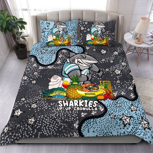 Cronulla-Sutherland Sharks Custom Bedding Set - Australian Big Things Bedding Set