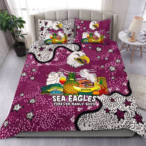 Manly Warringah Sea Eagles Bedding Set - Australian Big Things Bedding Set