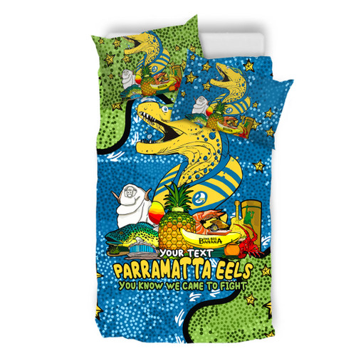 Parramatta Eels Custom Bedding Set - Australian Big Things Bedding Set Parramatta Eels Custom Bedding Set - Australian Big Things Bedding Set