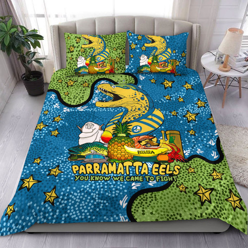 Parramatta Eels Custom Bedding Set - Australian Big Things Bedding Set Parramatta Eels Custom Bedding Set - Australian Big Things Bedding Set
