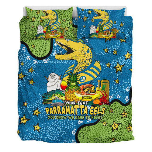Parramatta Eels Custom Bedding Set - Australian Big Things Bedding Set Parramatta Eels Custom Bedding Set - Australian Big Things Bedding Set