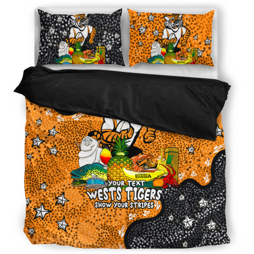 Wests Tigers Custom Bedding Set - Australian Big Things Bedding Set Wests Tigers Custom Bedding Set - Australian Big Things Bedding Set
