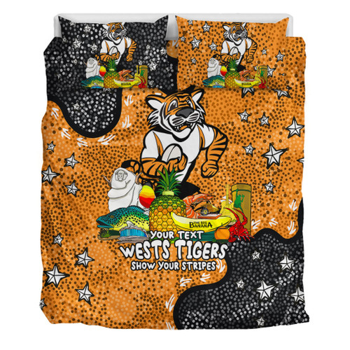 Wests Tigers Custom Bedding Set - Australian Big Things Bedding Set Wests Tigers Custom Bedding Set - Australian Big Things Bedding Set