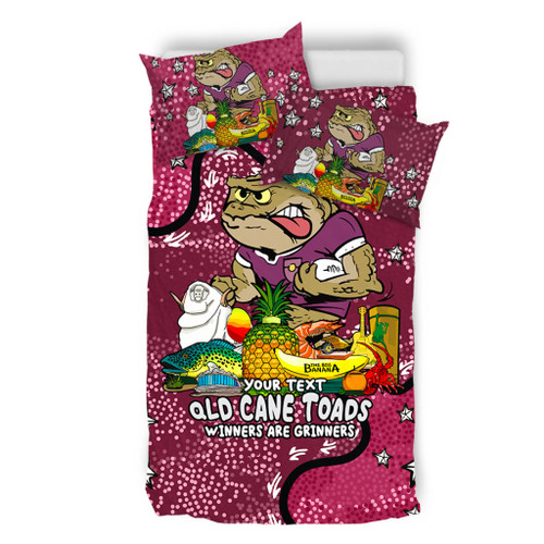 Queensland Cane Toads Custom Bedding Set - Australian Big Things Bedding Set Queensland Cane Toads Custom Bedding Set - Australian Big Things Bedding Set
