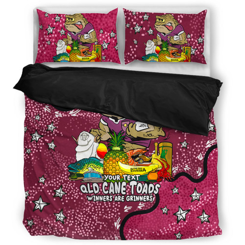 Queensland Cane Toads Custom Bedding Set - Australian Big Things Bedding Set Queensland Cane Toads Custom Bedding Set - Australian Big Things Bedding Set